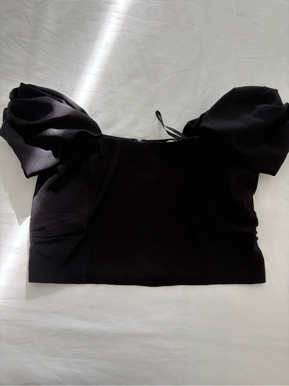 LOFT Black Puff Sleeve Women’s Top